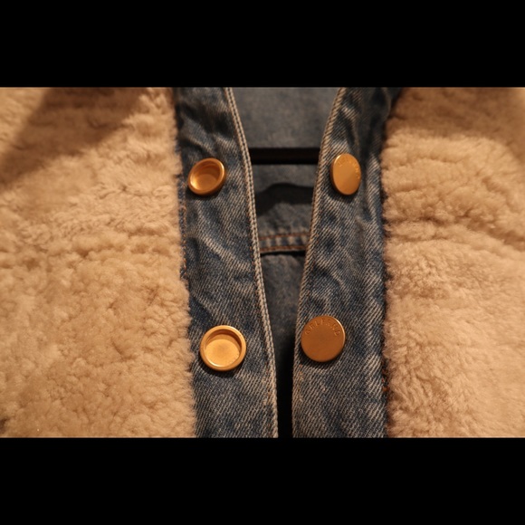 GRLFRND Reversible Cropped Fur Denim Jacket - Picture 6 of 8